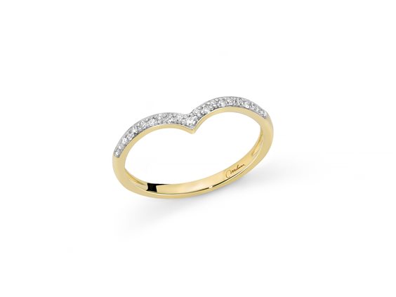 Anello Miluna Donna DIAMANTI 375 in Oro giallo Diamante LID3825BGX - LID3825BGX